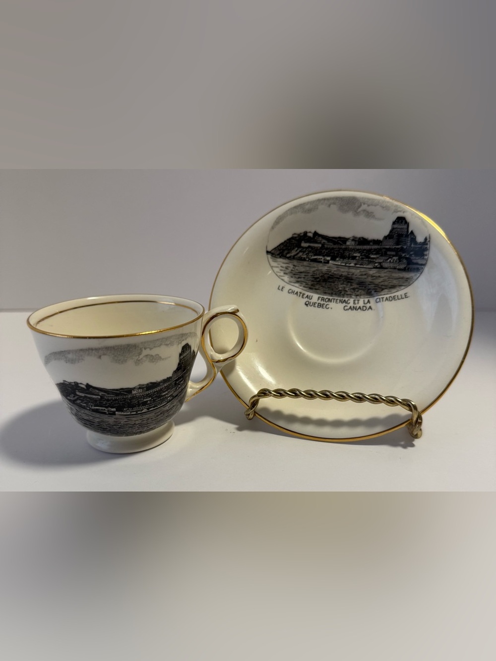 Vintage Royal Winton England Chateau Frontenac Cup & Saucer